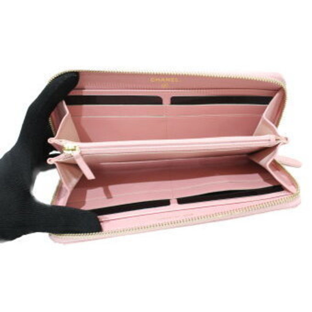 Chanel Long Wallet Caviar skin Pink Spring Summer - Picture 6 of 11